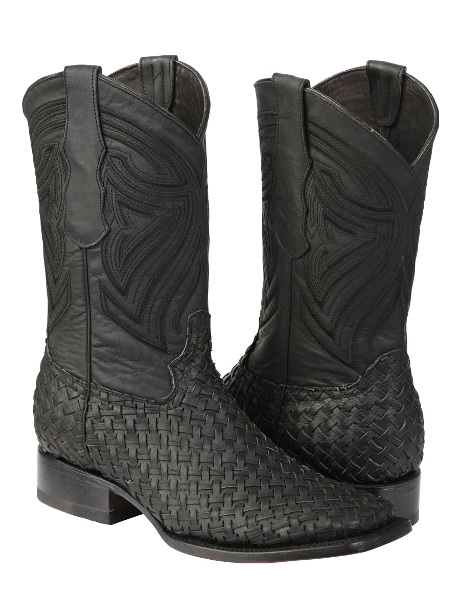 Bota Vaquera de Hombre El General Rodeo en Piel Color Negro 45400