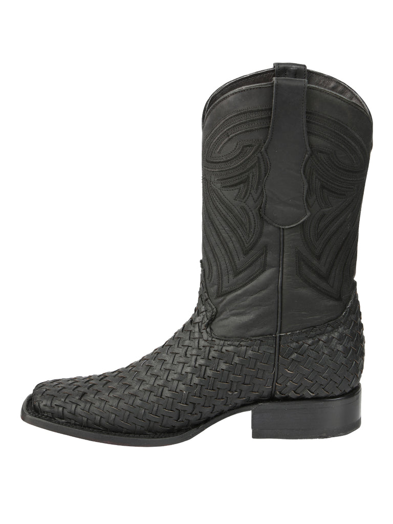 Bota Vaquera de Hombre El General Rodeo en Piel Color Negro 45400