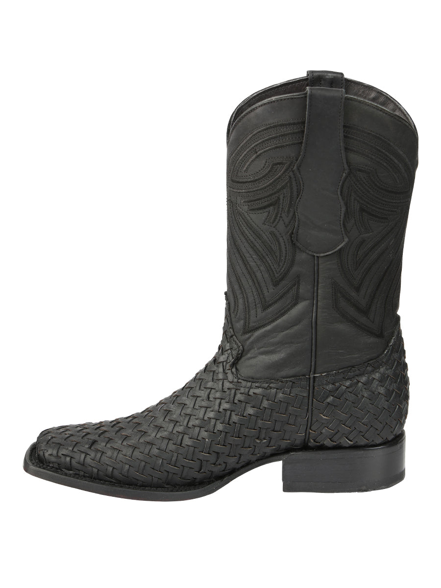 Bota Vaquera de Hombre El General Rodeo en Piel Color Negro 45400
