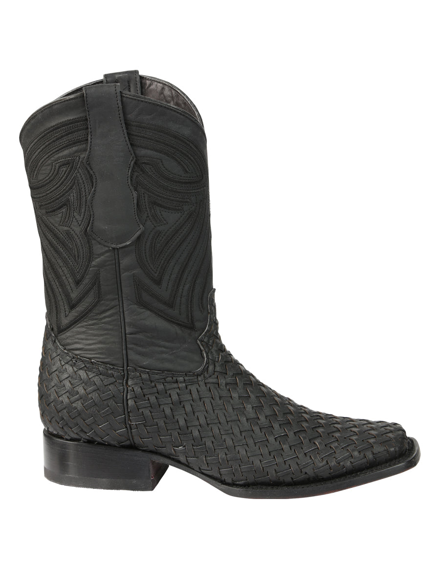 Bota Vaquera de Hombre El General Rodeo en Piel Color Negro 45400