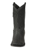 Bota Vaquera Rodeo Hombre El General Piel Bovino Petatillo Negro - Modelo 45400