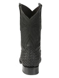 Bota Vaquera Rodeo Hombre El General Piel Bovino Petatillo Negro - Modelo 45400