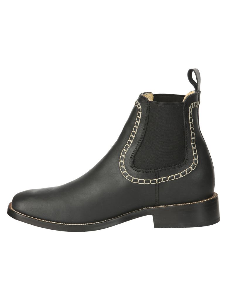 Botín Vaquero de Hombre El General Tobillo en Piel Color Negro 45420