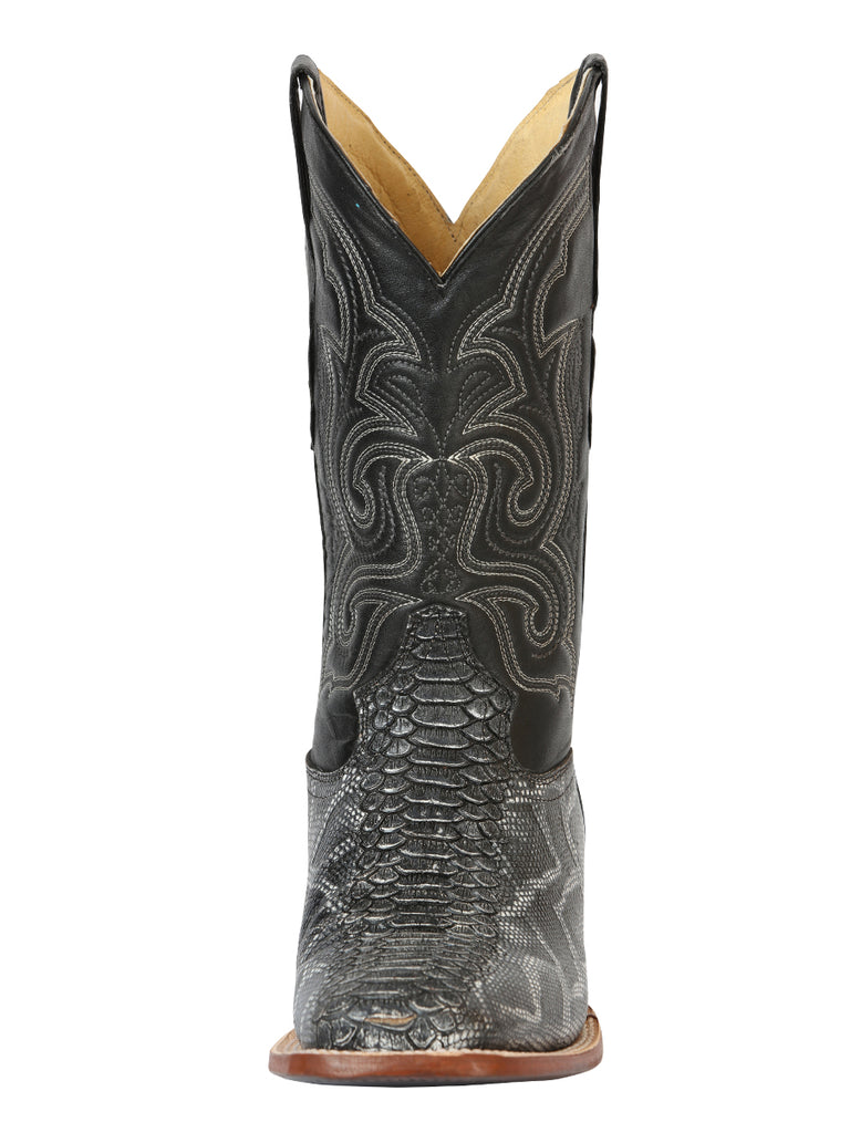 Bota Vaquera de Hombre El General Rodeo en Piel Color Gris 45432