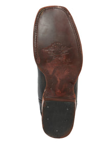 el General Caballero Pitón Imitación Rodeo Botas - Negro 45433