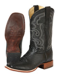 Bota Vaquera Rodeo Hombre El General Piel Bovino Grabado Pitón Negro - Modelo 45433