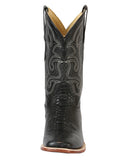 Bota Vaquera Rodeo Hombre El General Piel Bovino Grabado Pitón Negro - Modelo 45433