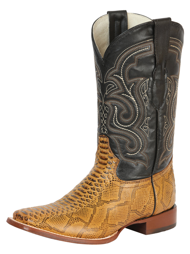 Bota Vaquera de Hombre El General Rodeo en Piel Color Miel 45434