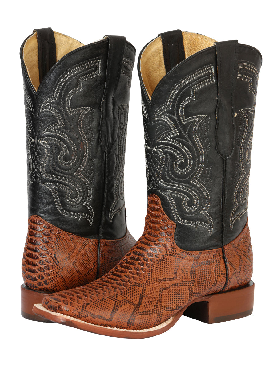 Bota Vaquera de Hombre El General Rodeo en Piel Color Cognac 45435