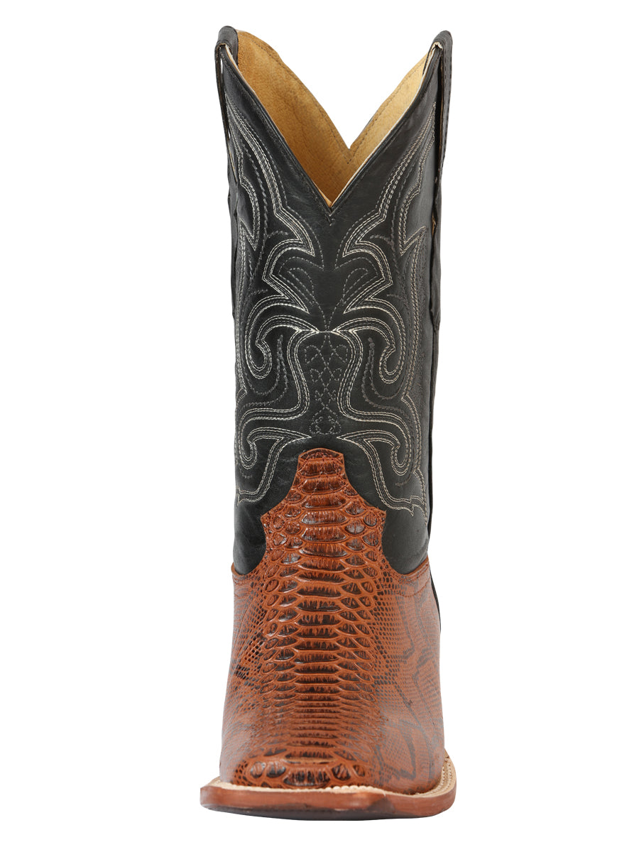 Bota Vaquera de Hombre El General Rodeo en Piel Color Cognac 45435