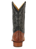 Bota Vaquera Rodeo Hombre El General Piel Bovino Grabado Pitón Cognac - Modelo 45435