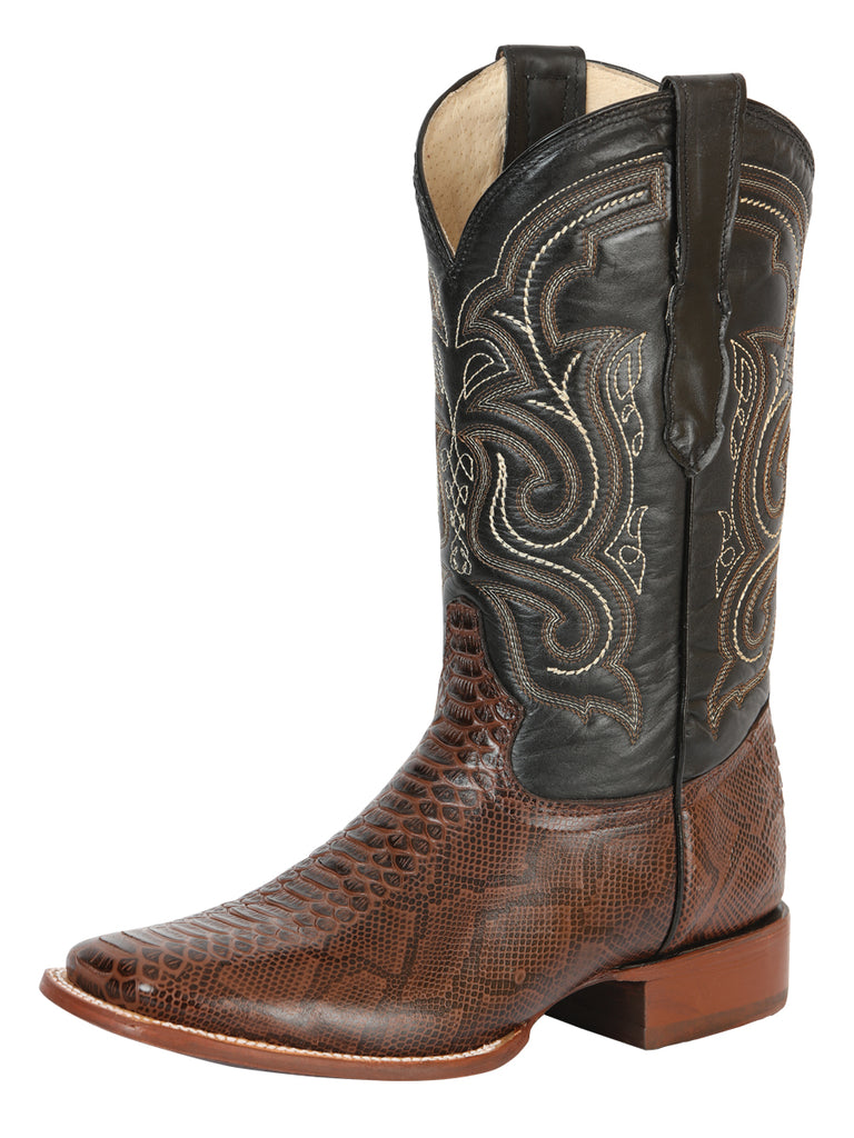 Bota Vaquera de Hombre El General Rodeo en Piel Color Café 45437
