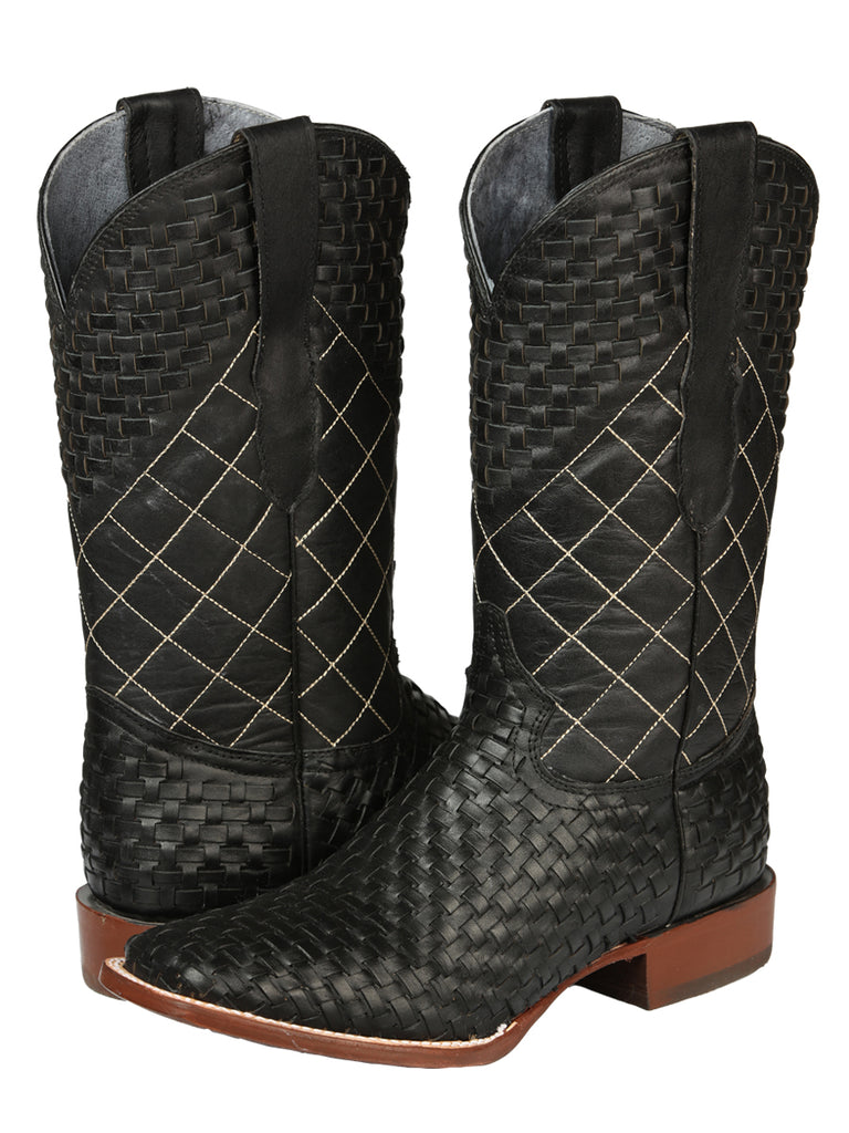 Bota Vaquera de Hombre El General Rodeo en Piel Color Negro 45438