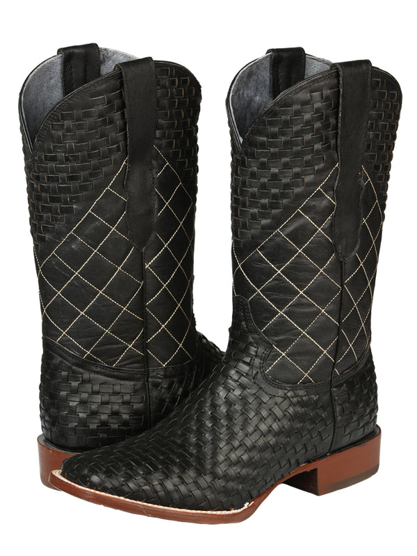 el General Caballero Rodeo Botas Petatillo Piel - Negro 45438