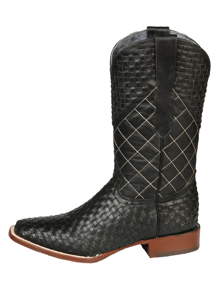 Bota Vaquera de Hombre El General Rodeo en Piel Color Negro 45438