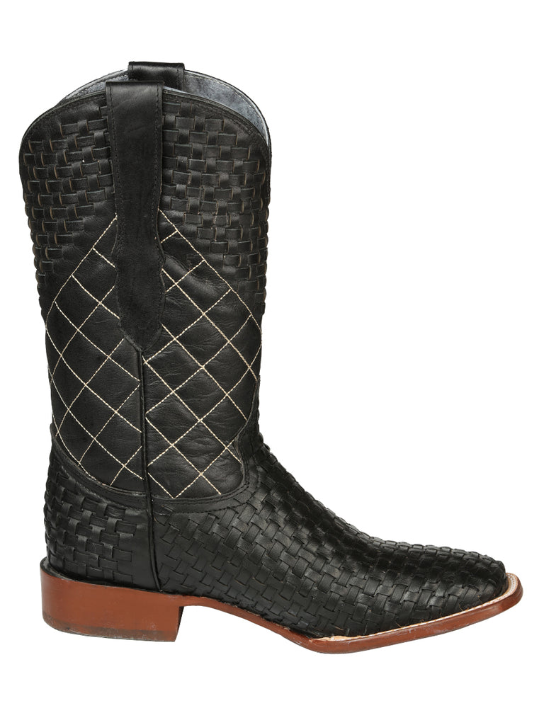 Bota Vaquera de Hombre El General Rodeo en Piel Color Negro 45438