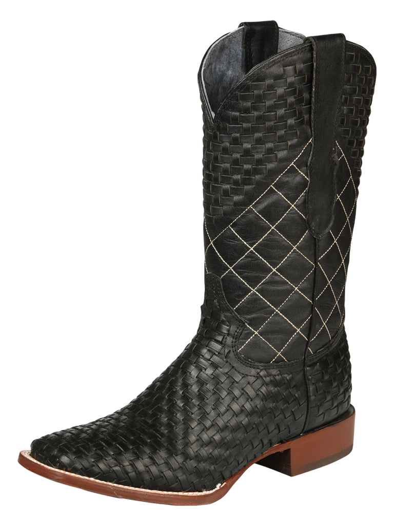 Bota Vaquera de Hombre El General Rodeo en Piel Color Negro 45438