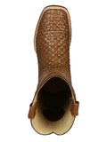 Bota Vaquera Rodeo Hombre El General Piel Bovino Petatillo Orix - Modelo 45439