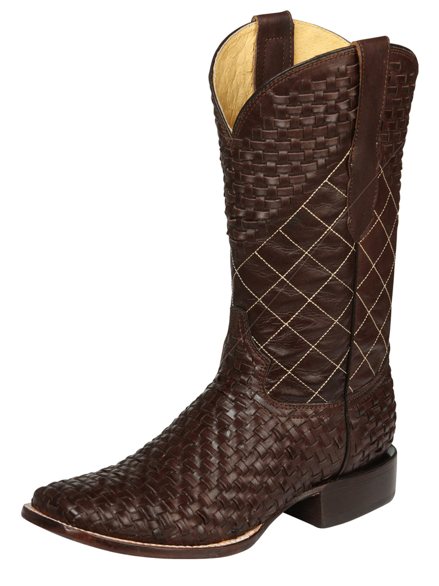 Bota Vaquera de Hombre El General Rodeo en Piel Color Café 45440