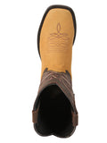Bota Vaquera Rodeo Hombre El General Piel Crazy Bovino Papaya - Modelo 45526