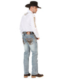 Pantalón de Mezclilla de Hombre Centenario en Mezclilla Color Azul Marino 45530