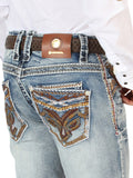 Pantalón de Mezclilla de Hombre Centenario en Mezclilla Color Azul Marino 45530