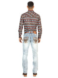 Pantalón de Mezclilla de Hombre Centenario en Mezclilla Color Azul Claro 45531