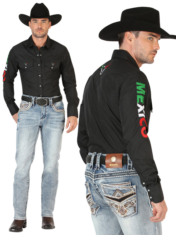 Pantalón de Mezclilla de Hombre Centenario en Mezclilla Color Azul Marino 45532