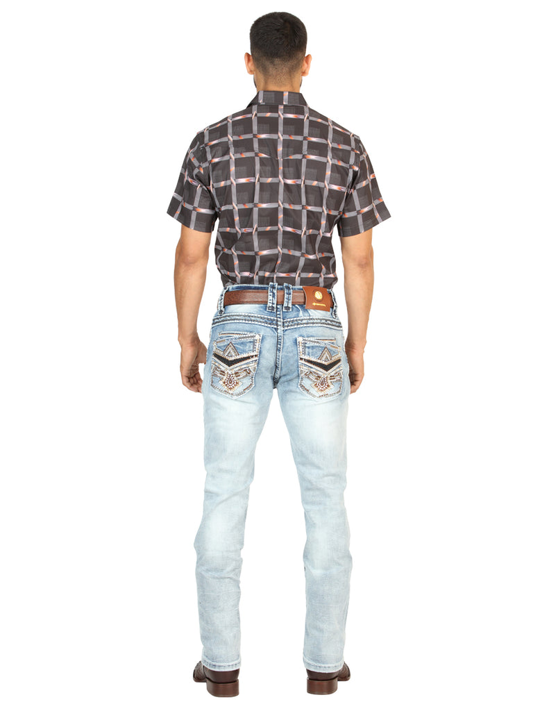 Pantalón de Mezclilla de Hombre Centenario en Mezclilla Color Azul 45533