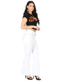 Pantalón de Mezclilla de Mujer Centenario Bootcut en Mezclilla Color Blanco 45545