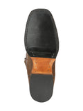 Bota Vaquera Rodeo Hombre El General Piel Nobuck Bovino Camel - Modelo 45568