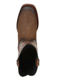 Bota Vaquera Rodeo Hombre El General Piel Nobuck Bovino Camel - Modelo 45568