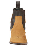 Botín Vaquero de Hombre El General Tobillo en Piel Nobuck Color Miel 45582