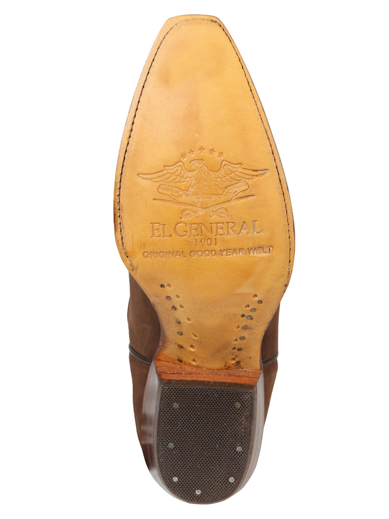 Bota Vaquera de Mujer El General Bordada Color Café 45792