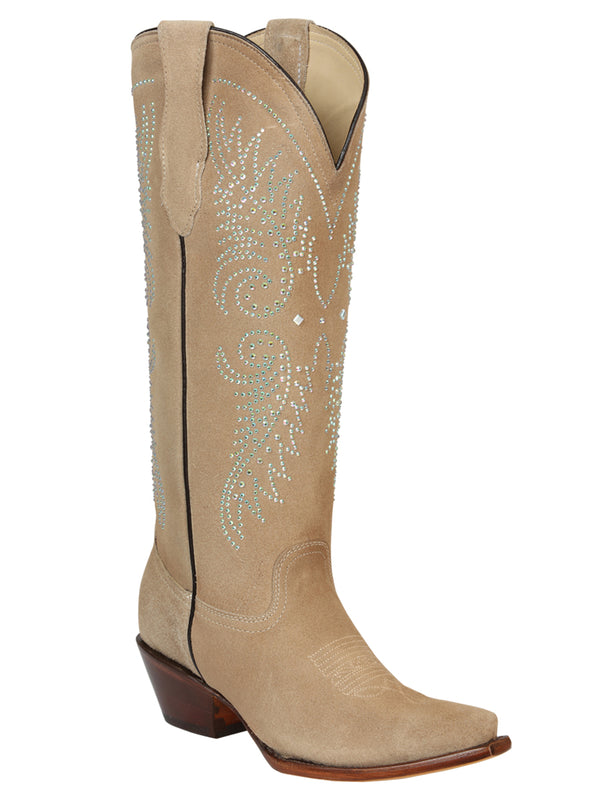 el General Dama Vaquero Gamuza Botas - Tuscani 45793