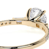 Anillo De Compromiso De Oro 10k Con Piedra Zirconia