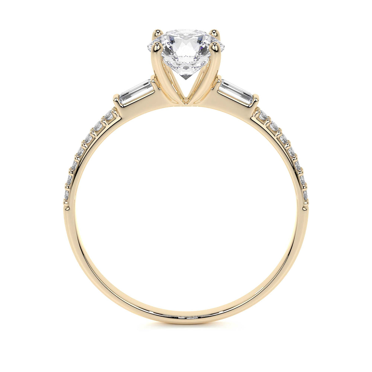 Anillo De Compromiso De Oro 10k Con Piedra Zirconia