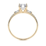 Anillo De Compromiso De Oro 10k Con Piedra Zirconia