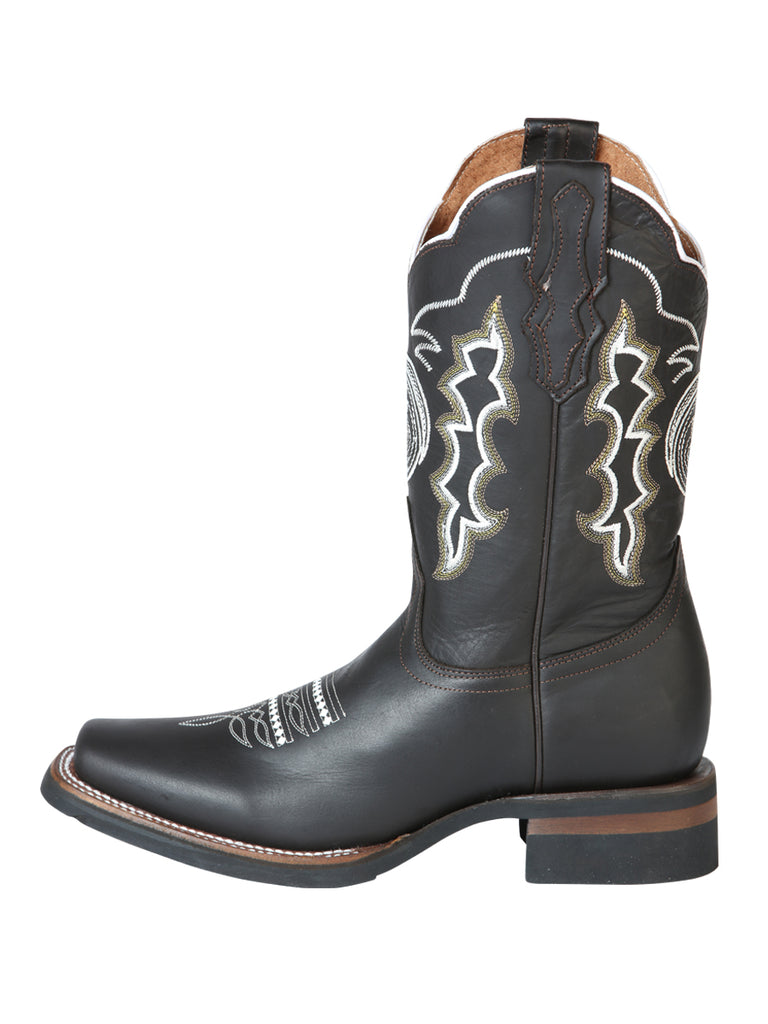 Bota Vaquera de Hombre El General Rodeo en Piel Crazy Color Chocolate 51114