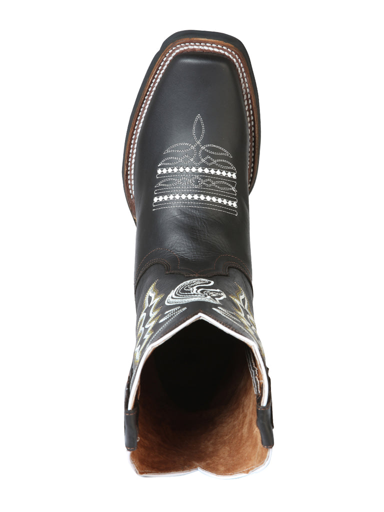 Bota Vaquera de Hombre El General Rodeo en Piel Crazy Color Chocolate 51114