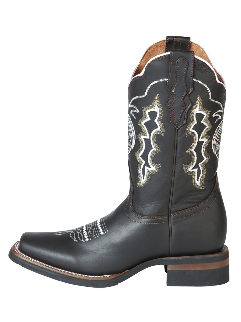 Bota Vaquera de Hombre El General Rodeo en Piel Crazy Color Chocolate 51114