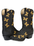 Bota Vaquera Rodeo Mujer El General Piel Nobuck Bovino Negro - Modelo 51220