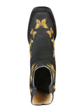Bota Vaquera Rodeo Mujer El General Piel Nobuck Bovino Negro - Modelo 51220