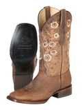 Bota Vaquera Rodeo Mujer El General Piel Alazán Orix - Modelo 51231