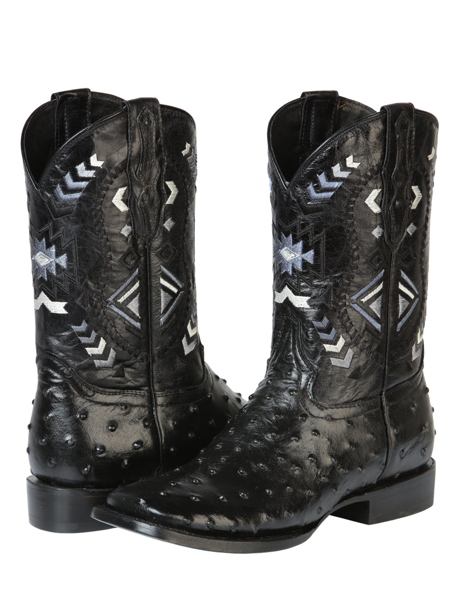 Bota Vaquera de Hombre El General Rodeo en Piel Color Negro 51240