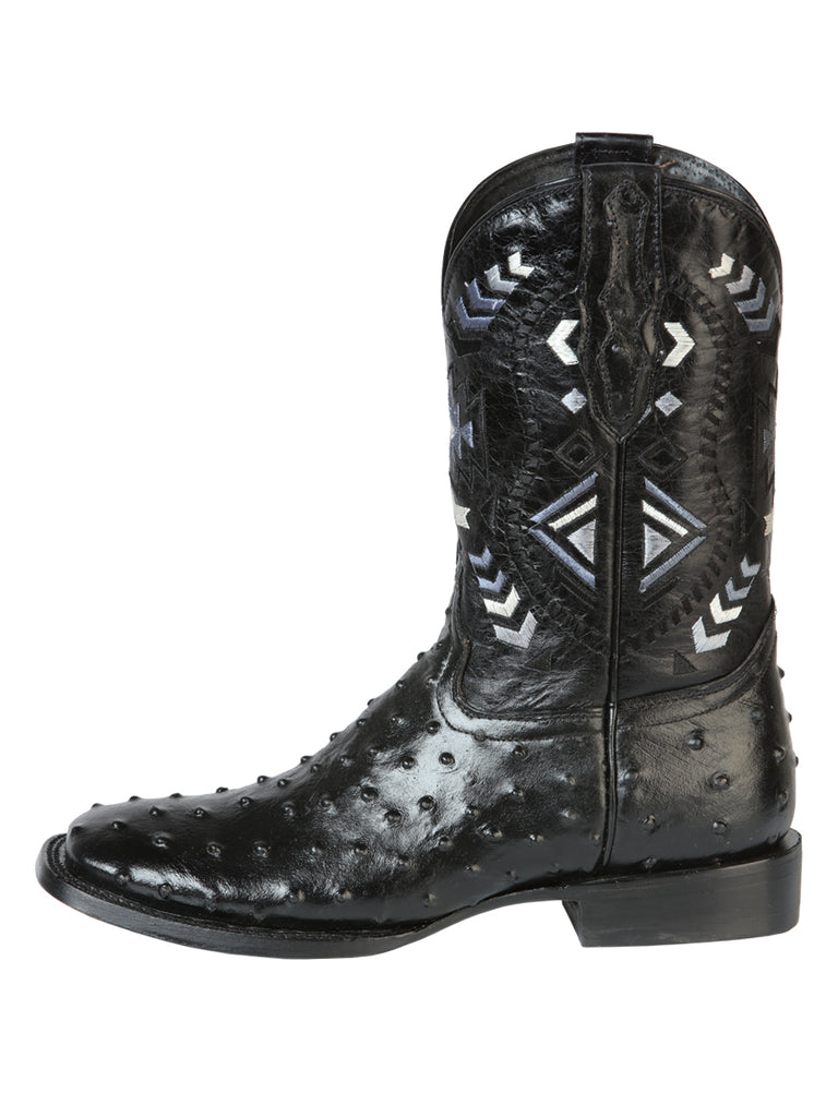 Bota Vaquera de Hombre El General Rodeo en Piel Color Negro 51240