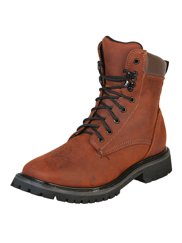 Botín Vaquero de Hombre El General ZPT-ML-3 Trabajo en Piel Crazy Color Naranja 51269