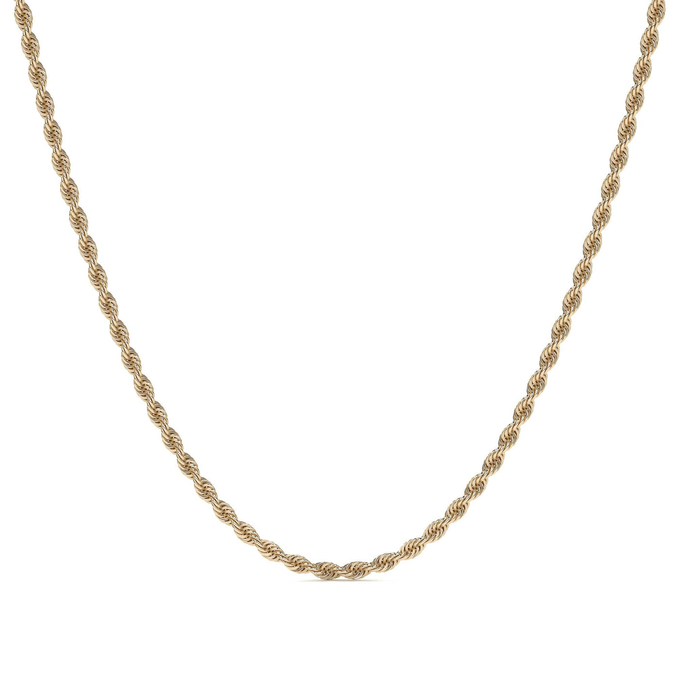 Cadena De Oro Hombre Italiano Torsal 10k Calibre 2.4mm