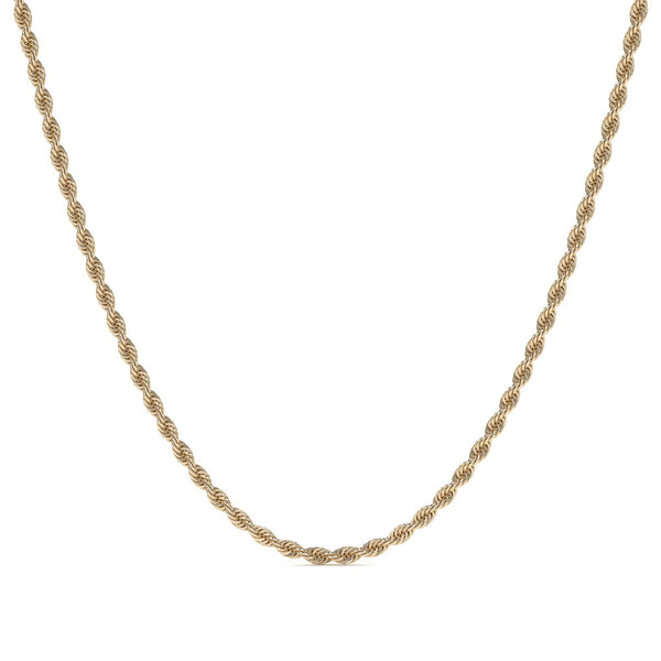 Cadena De Oro Hombre Italiano Torsal 10k Calibre 2.4mm