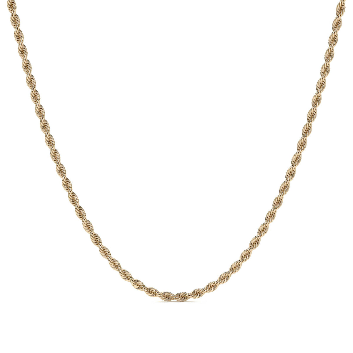 Cadena De Oro Italiano 14k Torsal Calibre Hombre 2.1mm